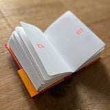 Letterpress Letters Typeface Hardcover Notebook 365 Pages Numbered with BODONI