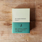 Letterpress Letters Typeface Hardcover Notebook 365 Pages Numbered with BODONI