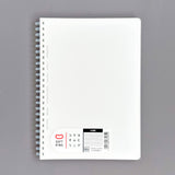 KOKUYO Soft Ring Clear Notebook A5 - 6mm Ruled 80 sheets