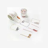 Seal Do Printing Sticky Notes - Roll Sticky Notes - Endangered Species 1 Illustrated by Kenji Miyazawa
