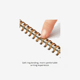 KOKUYO Sooofa Soft Ring Notebook A5 - 4mm Grid - Gray