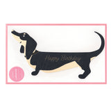 Birthday Card - Standing Card Dachshund