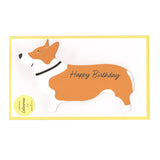 Birthday Card - Standing Card Corgi