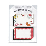 Greeting Life Label Stickers - ANNIVERSARIES Illustrated by Yusuke Yonezu