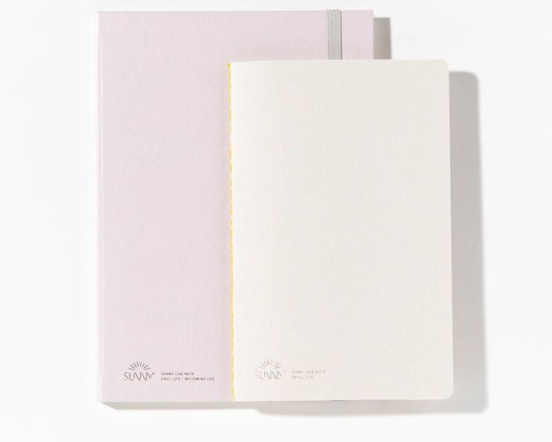 Sunny Log Note Journal - Set of 2 - A5 with B6 Mini
