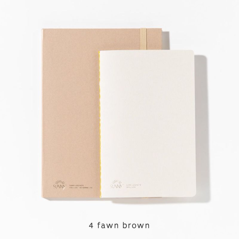 SUNNY Log Note Journal Set of 2 - A5 with B6 Mini