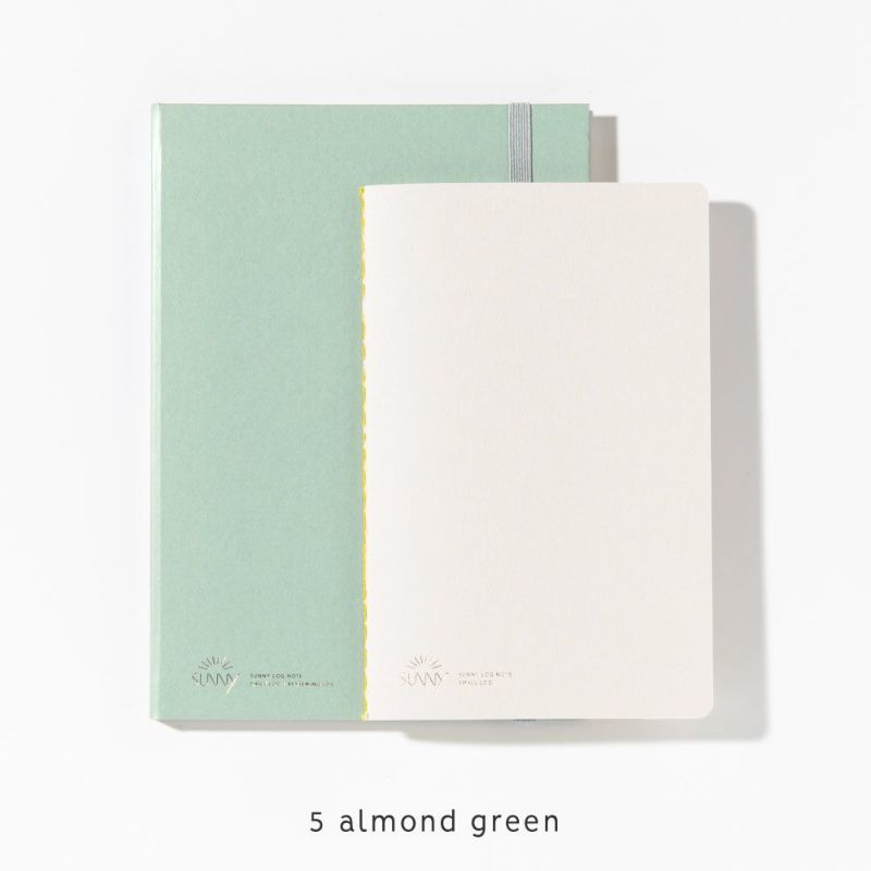 SUNNY Log Note Journal Set of 2 - A5 with B6 Mini