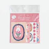 Furukawa Shiko Wa-Life Deco Stickers - Flower and Rabbit