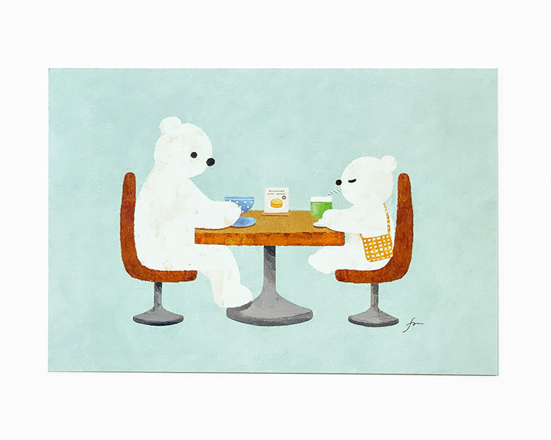 Mariko Fukuoka Postcard Booklet - Tea Time