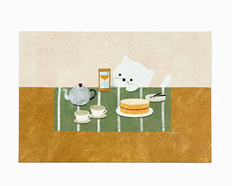 Mariko Fukuoka Postcard Booklet - Tea Time