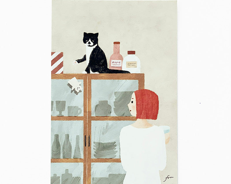 Mariko Fukuoka Postcard Booklet - Meow
