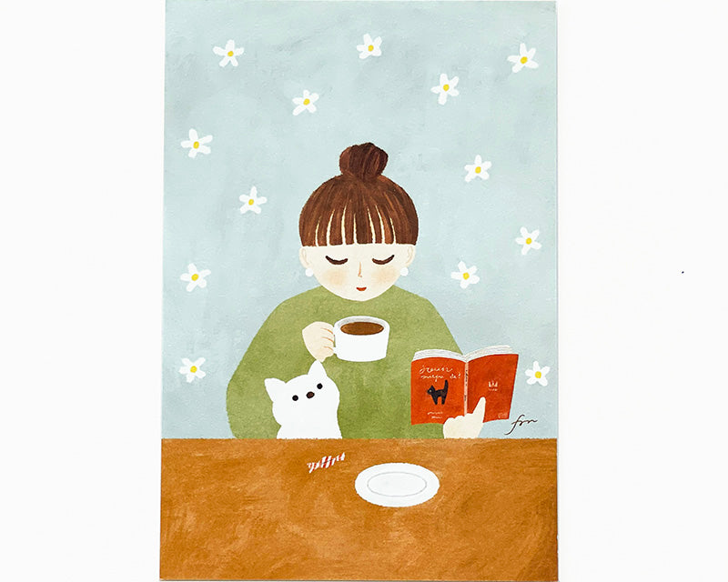 Mariko Fukuoka Postcard Booklet - Meow