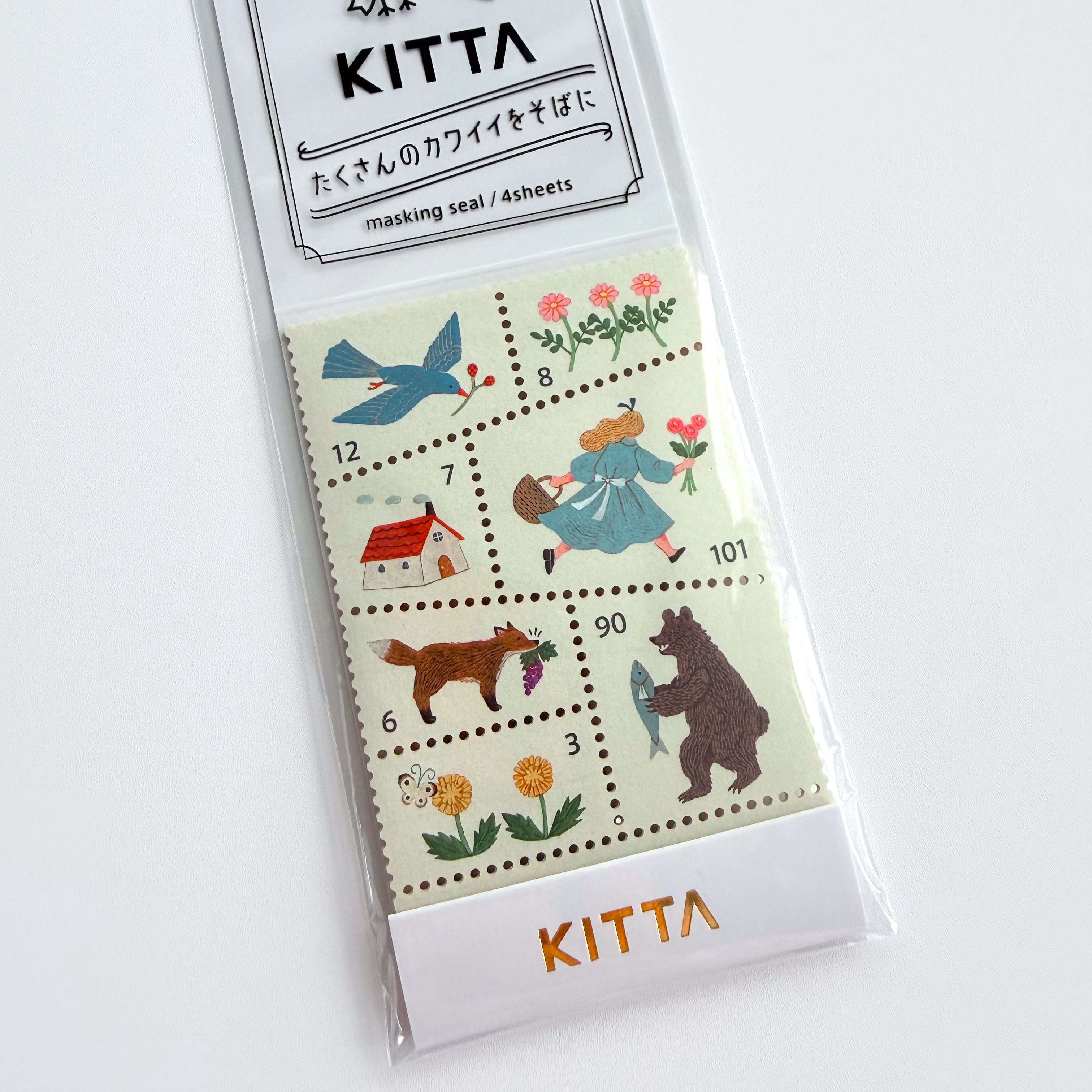 KING JIM Hitotoki KITTA Special Washi Tape - Vegetables