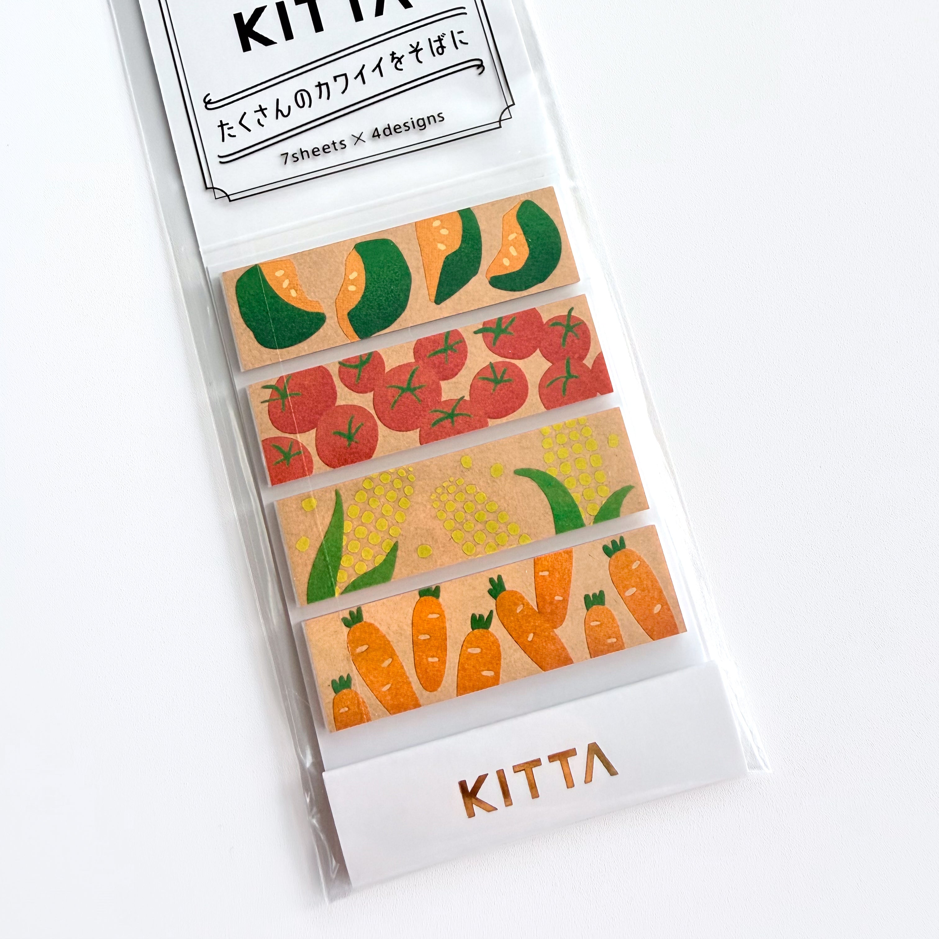 KING JIM Hitotoki KITTA Special Washi Tape - Vegetables