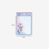 Natural Tones Flower Sticky Notes