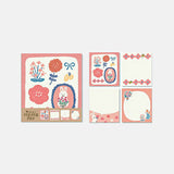 Memo Pad - Wa-Life 4-design Memo Pad - Flower and Rabbit