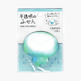 MIND WAVE Translucent Stand Sticky Notes Jellyfish
