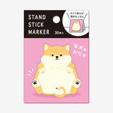 MIND WAVE Stand Sticky Notes Shiba Dog Tummy
