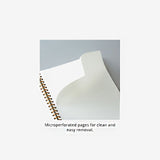 KOKUYO Sooofa Soft Ring Notebook A5 - 4mm Grid - Gray
