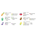 Crayon - AOZORA Dot Vegetable Multi-color Crayon Stick - Set of 6 Colors