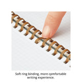 Notebook - KOKUYO Sooofa Soft Ring Notebook A5 - 4mm Grid - Gray