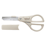 Scissors - KOKUYO Hakoake 2-Way Glueless Blade Scissors + Cutter - Light Gray