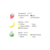 AOZORA Dot Fruit Multi-color Crayon Stick - Set of 6 Colors