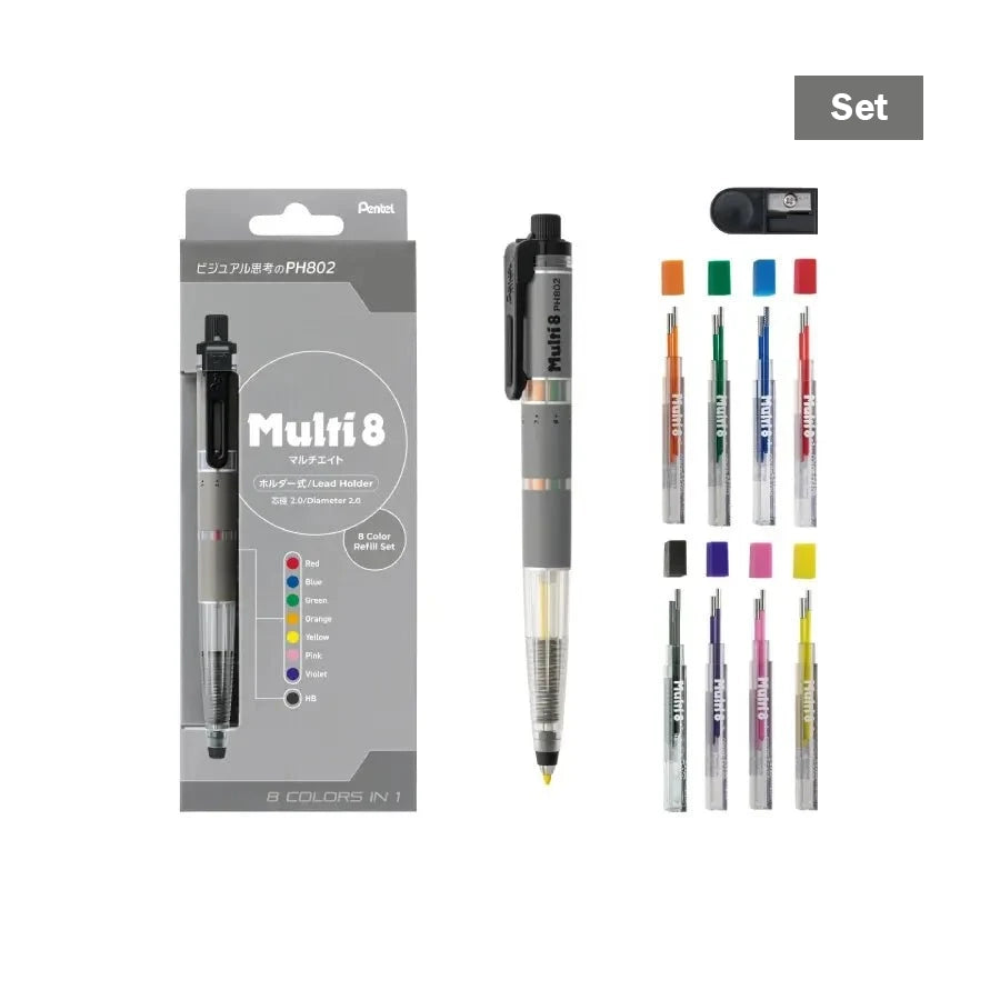 Pentel Multi 8 - 8 Color Mechanical Pencil - 2mm