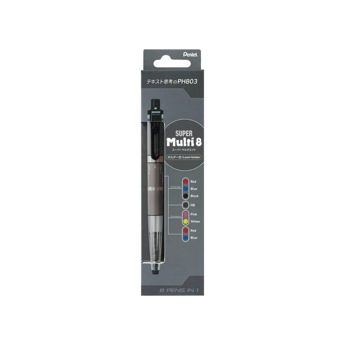 Pentel SUPER Multi 8 - 0.7mm Ballpoint Pen + 2mm Lead Holder