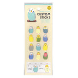 Greeting Life Animal Die Cut Sticker - Parakeet