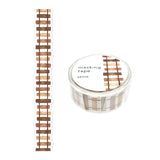 MIND WAVE Washi Tape - 18mm - Rail Track