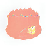 Birthday Card - Cake Card Fruit Crepe