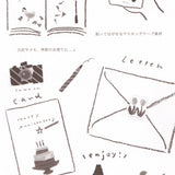 Kamiiso Sansyo Stickers - Kitchen Illustrated by Miki Tamura