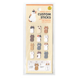 Greeting Life Animal Die Cut Sticker - Cat
