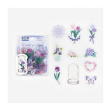 BGM Clear Stickers - Flower Bloom - Violet