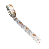 Seal Do Printing Washi Tape - 15mm - Glitter Tape Bonjour Illustrated by Shinzi Katoh