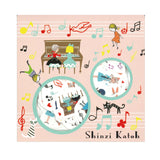 Seal Do Printing Stickers - Playing Music Illustrated by Shinzi Katoh