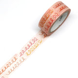 Kamiiso Sansyo Washi Tape - 15mm - Moyou Illustrated by Miki Tamura