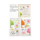 Pine Book Decoration Sticker - Flowers and Trees