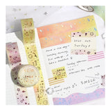 Washi Tape - 20mm - BGM Yellow Smiling Face