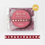 BGM Washi Tape - 5mm - Foil Stamping - Red Playing Card