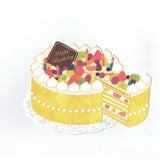 Birthday Card - Cake Card Fruit Crepe