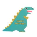 Birthday Card - Dinosaur Cushion Card