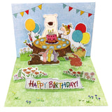 Birthday Card - [Coco and Wondrous Gang] Birthday with Friends Pop-up Card