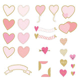 Greeting Life Flake Stickers - Heart