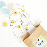 Greeting Life Flake Stickers - Face