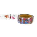 "Coco and Wondrous Gang" Washi Tape - 15mm - Clear - Party