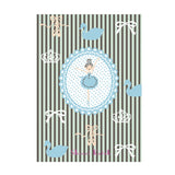 Seal Do Printing Greeting Card - Ballerine Illustrated by Shinzi Katoh