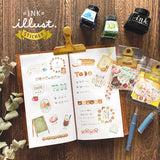 MIND WAVE Flake Stickers - Ink Illust Sticker Travel