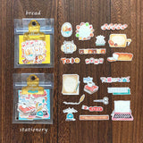MIND WAVE Flake Stickers - Ink Illust Sticker Bread